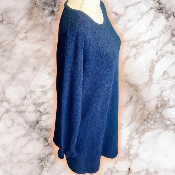 Lilly Pulitzer ‘Galen’ Chenille Ruffle Cuff Sweater Dress in “True Navy” Size XL - Picture 13 of 15